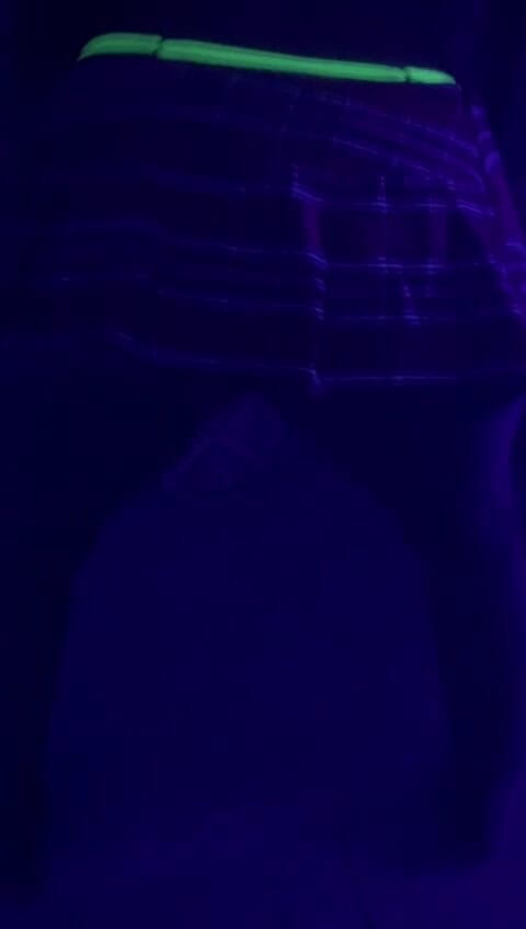 Caramela Sluty Wife: Twerking Perfect Body Short Skirt Neon Lingerie Close up MILF...