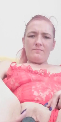 Slutty Ami Dressed in Red Lingerie Just Can't Get Enough Pussy Penetration