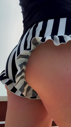 Sissy Street Walk, Hiking Trail in Panties, Slutty Workout Shorts in Public thumbnail