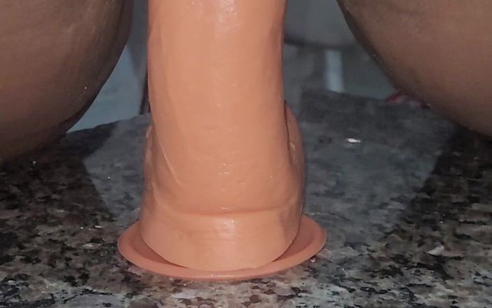 Anal brasileiro: Sitting Hot on the Dildo, I Came Sitting with My...