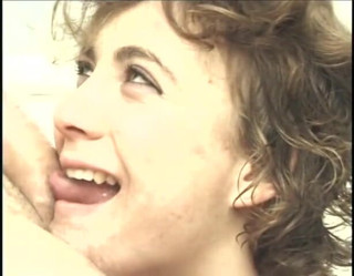 Lucky Cooch: Hairy brunette slut gets doggystyled in the bathroom