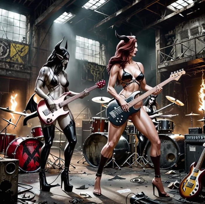 Horny van stevie: Video âm nhạc ban nhạc succubus metal
