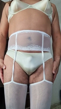 Set nou de lenjerie Shein, nylon moale care provoacă erecție la sissy-ul meu, ejaculare moale și fierbinte