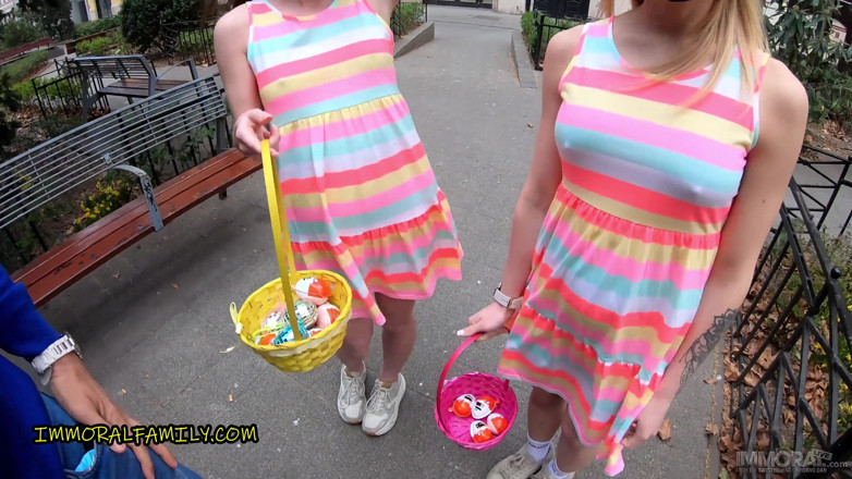 Immoral Family: Easter Egg Hunt Turns Into Taboo Hard Rough Sex for...