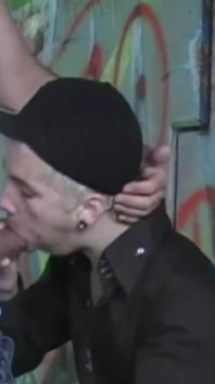 Blond twink fucked in cruising outdoor by Arab top dominant boy