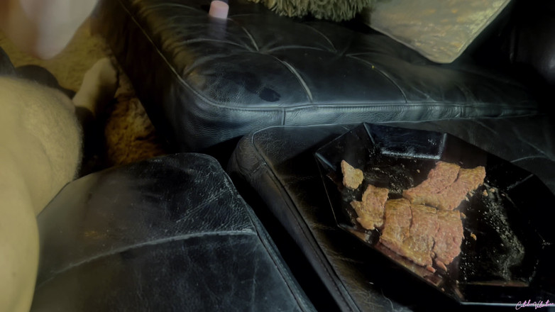 Catalia's Epic Filth: Steak a kouření Den