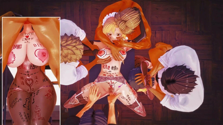 NSFWOtaku: Sao - Asuna a Suguha Konečný hardcore bbc sex - stříkání a - 3D...
