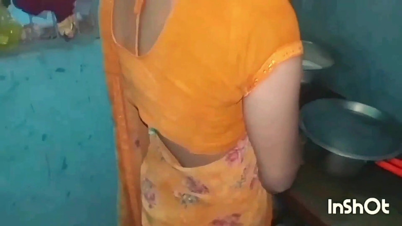 Village studio: Новобрачные пары наслаждаются полночью, хинди секс-видео