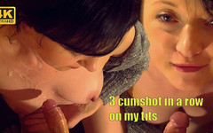 Mayashandjobs: 3 Cumshots on My Tits