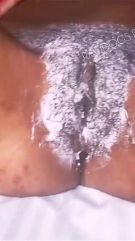 Shaving My Ex Girlfriend Big Pussy with Cream for Us to Have a Great Hot Sex Stay Tune