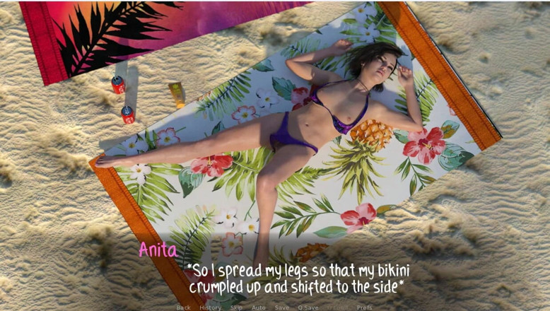 XXX Games Bunk: Weekend Lollygagging - เกมเพลย์ - สวมบทบาท - anita หยอกล้อผู้ชายที่ชายหาด