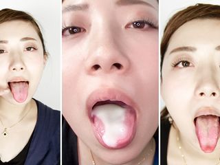 Japan Fetish Fusion: Amateur Azusa&#039;s Oral Exhibition: Tongue Cleaning and Ending in It