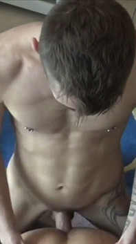 Slut Creampied by His Friend Big Dick