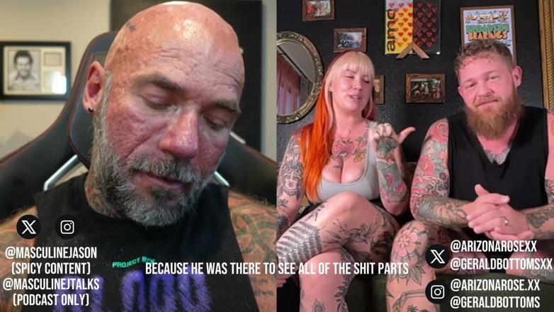 Raw and Uncensored with Masculine Jason: Porn Star Confessions - Arizona Rose และ Gerald Bottoms (ตอนที่ 207)