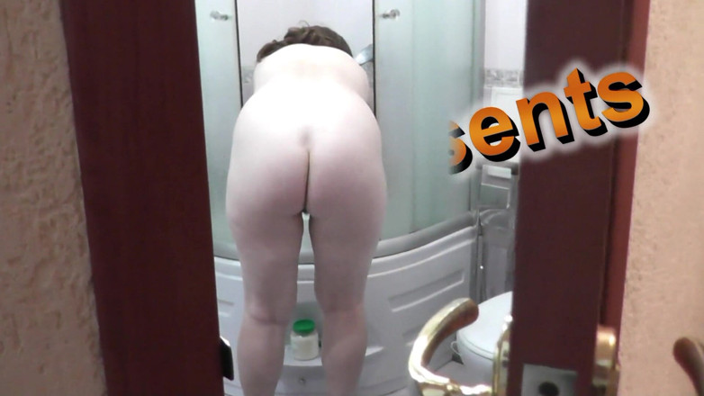 XXX-Platinum: Stepmom Takes Shower and Stepson Watches Her