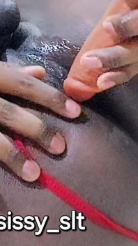Vermelho lingerie transsexual foda