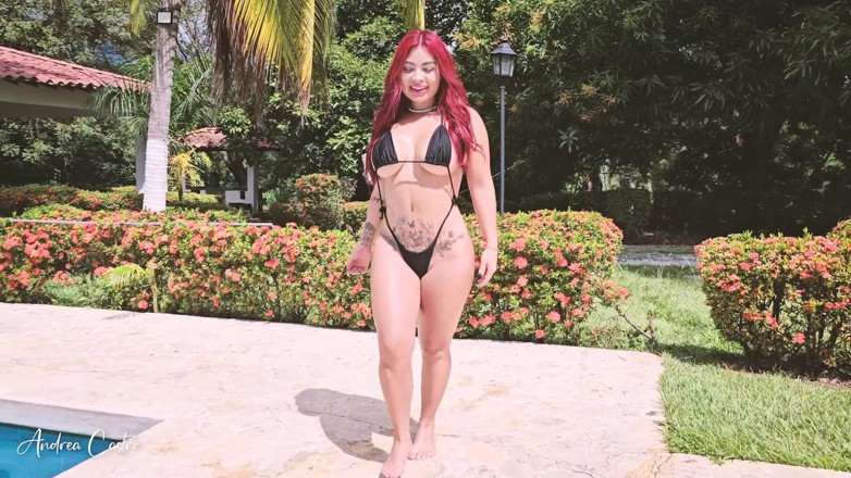 Andrea Castro: Four Colombian Women Get Out of Control in a Pool...