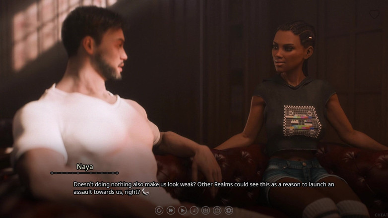 3D Cartoon Porn: The Seven Realms 31: Atlas'Bond Mate Talk W / Zyair &amp; Tasha (sfw)