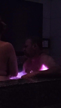 Japanese Love hotel Open Air Spa Bath - selbstgedrehtes romantisches jubiläums-sex-tape im urlaub in Tokio