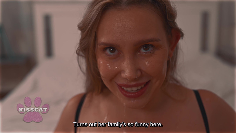 KissCat: Family House S1e6: Blindfolded Kisscat's Taboo Fuck with Sister's Husband...