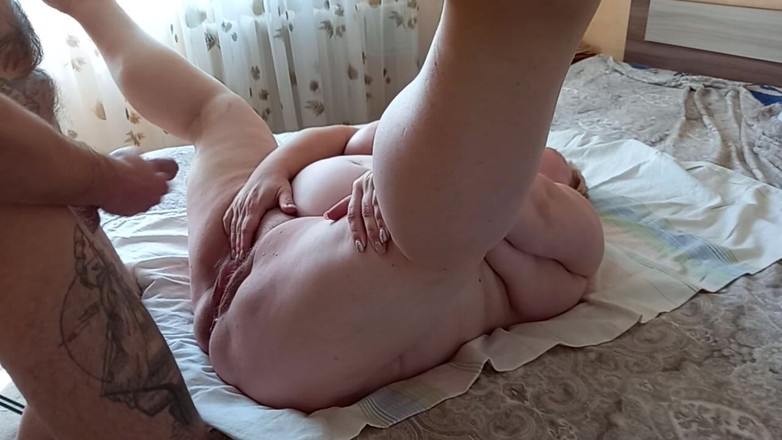 Zona901: Cum on the swollen pussy of a fat woman