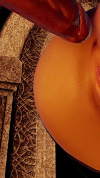 Blonde Girlfriend Ass Drilling in a Dungeon - 3D Porn