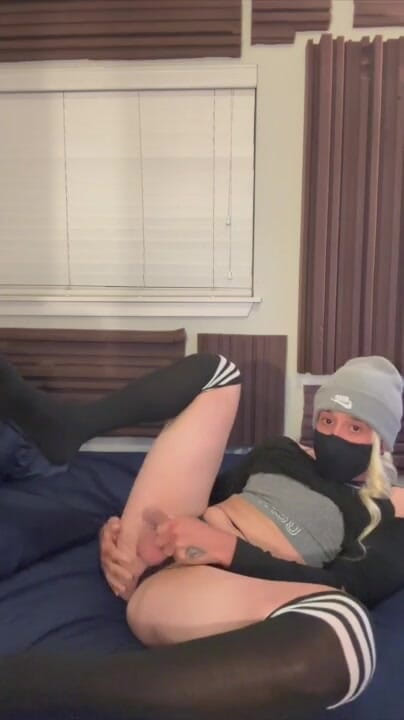 AshleyJ CD: Blonder transvestit schüttelt den knackarsch