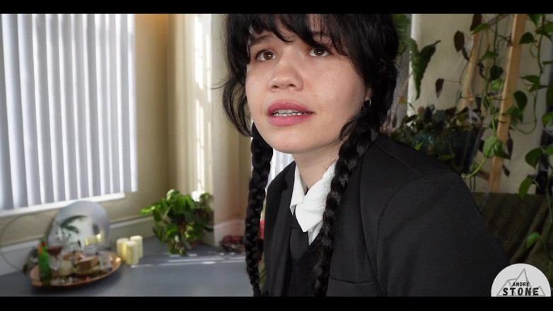 Andre Stone: Wednesday Addams Takes Huge Cock &amp; Load Ft. Yhivi