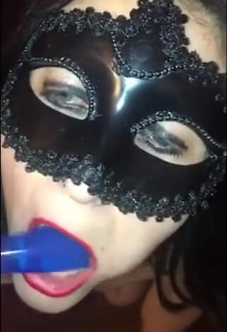 The Maestro and Margherita: Masturbation with blue dildo and my Italian wife
