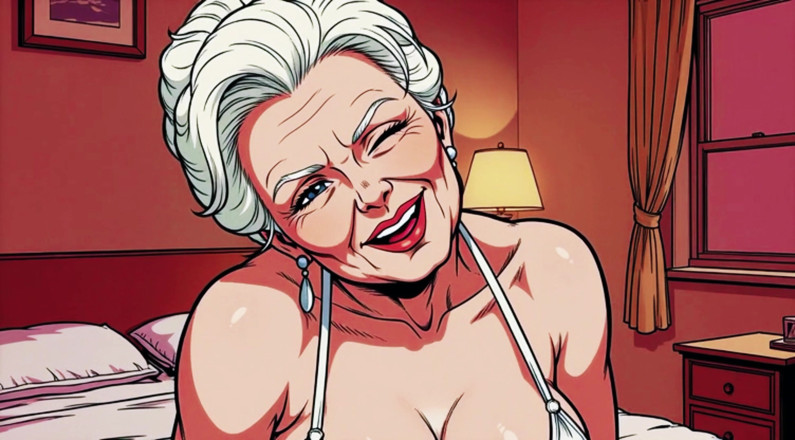 AI Porn: Ai Granny Deep Cleavage Tease Close Ups