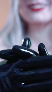 Sexual Latex Rubber Glove Fetish