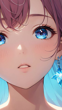 Erecent: una bellissima giovane donna avvolta nella luce celeste