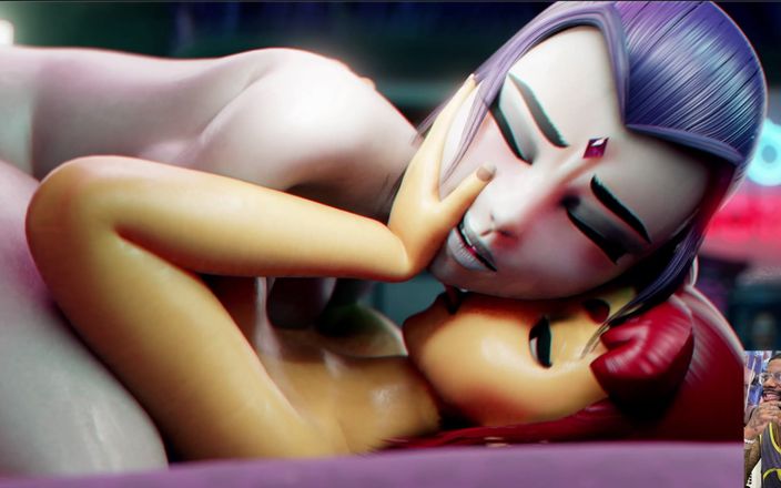 L6RD7BLU3 FUTA: Futa Starfire šuká těsnou kundičku Hell Outta Raven