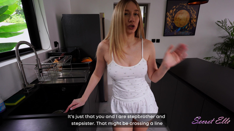 Secret_elle: Stiefbroers en zussen: kinky poesje wrijven eindigde met creampie - geheime...