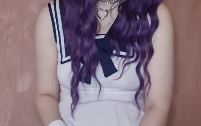 kyu_misa: Kitten Enjoys Playing with Her Pearl Dildo