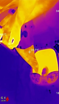 Voetenzolen worden gemalen, geboeid en gesmeerd totdat ze in glanzende glans kunnen worden geneukt, thermische pov