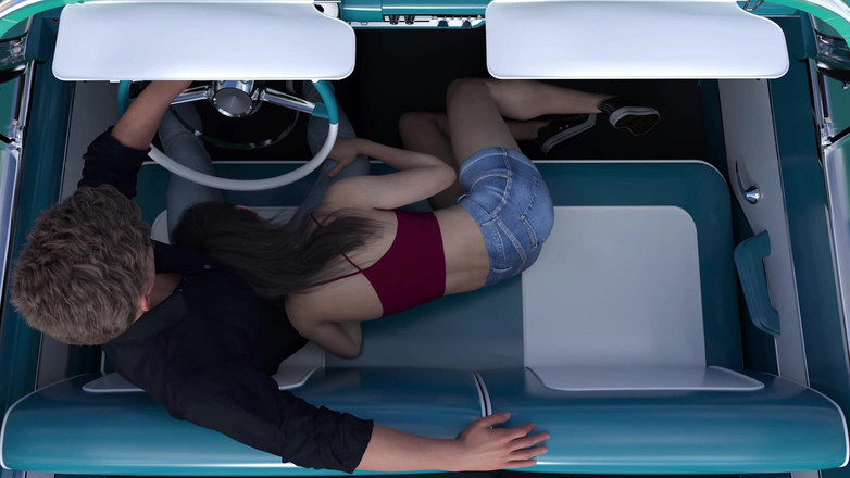 3D Cartoon Porn: College kings 132 - alex araba sürerken yol kenarında lauren'ın sakso çekmesi