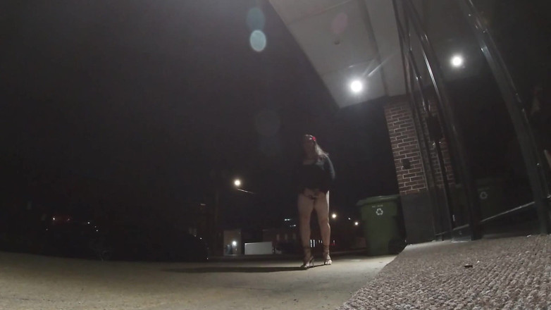 JonasBen: Mature CD exposing my legs and ass at night