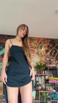 Lifting My Dress for a Cheeky Panty Tease