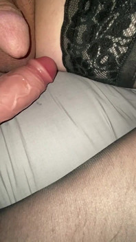 Crossdressing Trans Dominated by MILF Hotwife Because of Her Little Sissy Cock Trying to Squirt