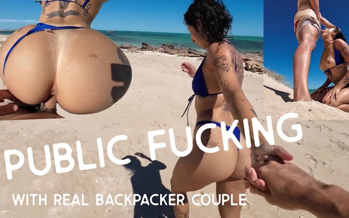 Mr LDN Lad: Prawdziwy backpacker GF fucked w Australijskim Raju na Plaży!