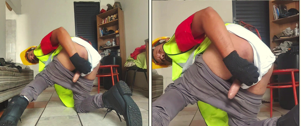 Stink HairyMale: Wit ondergoed - Werknemer (Dubbele camera)