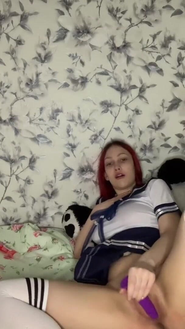 SashaSweet69: Hot redhead slut pussy play