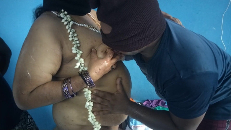 Tamil lesbian: Rose Milk Feeding Hot Boobs and Cock Sucking