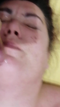 Pancutan mani di muka saya. Chupita84