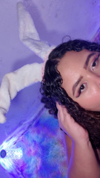 Safada bunny me dando um boquete com seus peitos enormes