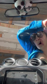 I Make Silly Faces at My Car I Press My Face, My Mouth, and My Tongue Against the Glass Window, and Then I Make Silly Faces.