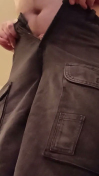 Long and Short Black Trousers