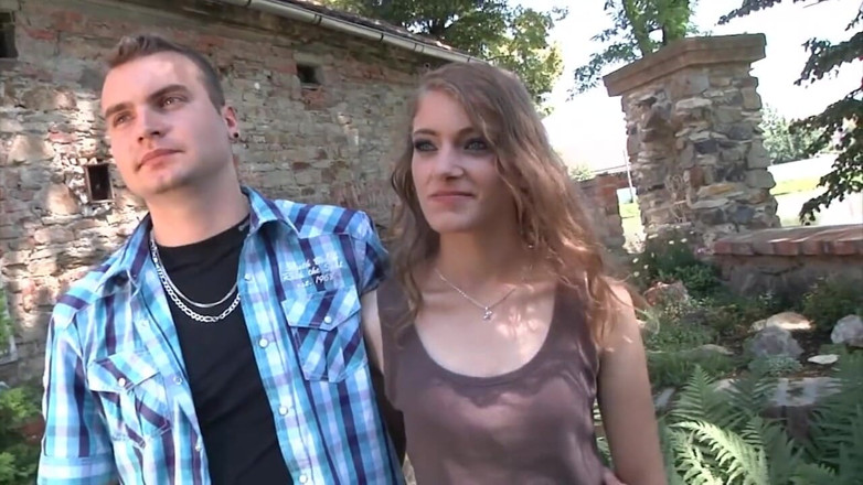 Muschi movie official: Pussy fucking big dick sucking threesome in the garden
