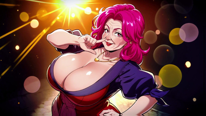 AI Porn: Mogna tecknade styl ai kvinnor retar och topless